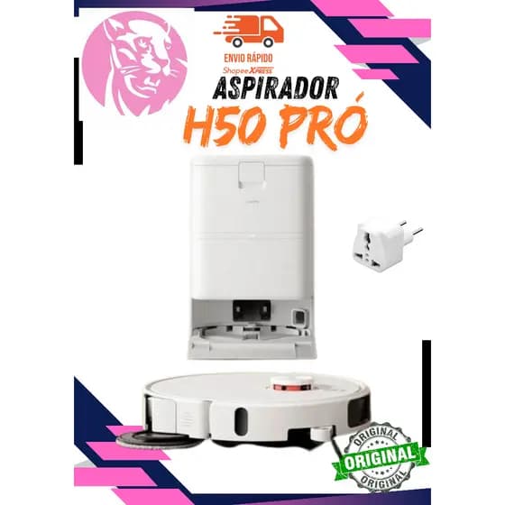 Robô Aspirador H50 Pro 15000Pa Ultra Potente Base Auto Limpante Mapeamento Inteligente 2026