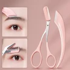 Kit 2 Pcs/Aparador De Sobrancelhas Macro + Sobrancelha Tesoura