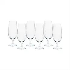 Jogos De Taças Para Chopp Lara Beer Cristal Ecológico Elegante 380ml Caixa Com 6 peças Para Bar