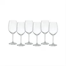 Jogos De Copos Taças De Gastro Vino Bordeaux Elegante 580ml Caixa com 6 Peças Para Tinto Branco Agua