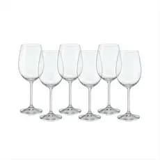 Jogos De Copos Taças Gastro Vino Cristal Ecológico 450ml Caixa Com 6 Peças Para Tinto Branco Agua