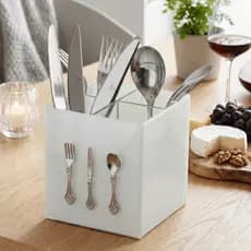 Porta Talher Vidro Organizador Luxo Mesa Posta Buffet Decoraçao Festas Eventos Hotelaria Restaurante