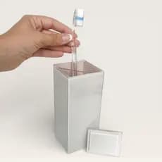 Porta Escova de Dente Vidro Premium com Tampa Divisória Pés Silicone | Fabricante