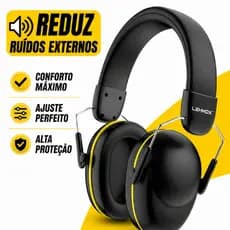 Abafador Ruído Proteção Auricular Tipo Concha 32DB Auditivo Tdah Segurança Autismo Adultos e crianças