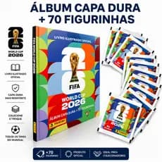 Album Capa Dura + 70 OU 35 Figurinhas Oficial Copa Do Mundo 2026 Panini Envio Imediato