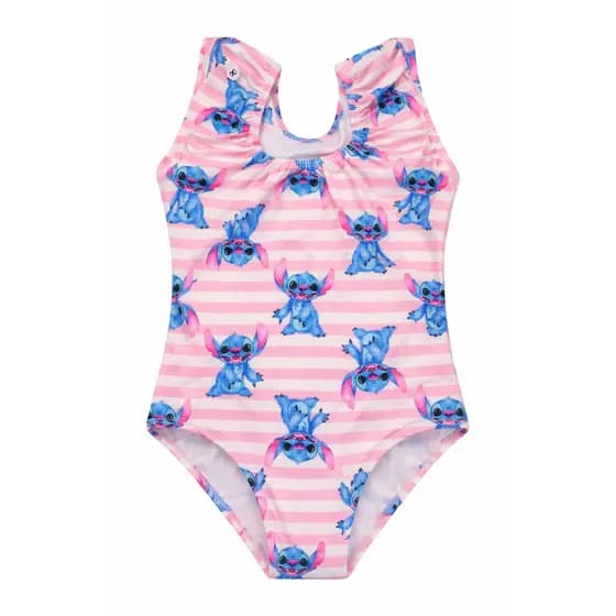Maiô Stitch Infantil proteção Uv - 2 a 8 anos