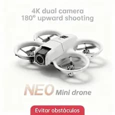 Drone Neo S11 Mini Iniciante Amigável 4K + 2 Câmeras 180° C/ Controle Fácil