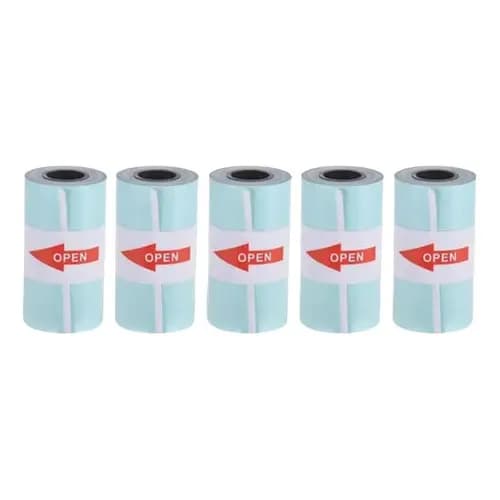 5 Unidades De Bobinas Etiqueta Térmica Adesiva 50x30mm