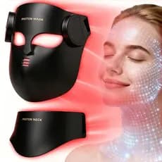 Máscara Facial 4D De Terapia De Luz Led De 7 Cores , Para Rosto , Rejuvenescimento Da Pele Com Infravermelha , Reduz Rug