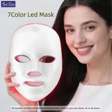 Máscara LED De 7 Cores , Clareamento E De Manchas , Remoção De acne Rugas , Melhorando A Qualidade Da Pele