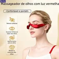 2026novo 2.0 Chapeamento De Prata 3D Massageador De Olhos Com Luz Vermelha Alivia A Bolsa Para Os , As Rugas Dos Olheira