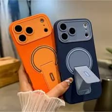 Novo Fosco Para Magnético Vem Com Um Suporte De Telefone Capa De Material Macio Compatível iPhone 17 16 15 14 13 12 11 P
