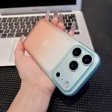 Nova Capa De Telefone Ultrafina Fosca Gradiente Adequada Para iPhone 17PROMAX Minimalista Estilo ins 16/15/13 Macia 11/1