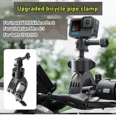 Suporte Para Guidão De Motocicleta De Bicicleta Insta360 X5 X4 Ace Pro 2/GoPro13 12/DJI Action 5Pro 4 3
