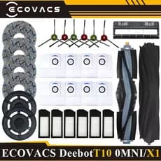 Para Ecovacs Debot X1 OMNI/T10 Peças Robô Saco De Pó A Vácuo Hepa Escova Lateral Caixa De Poeira Acessórios De Pano De L