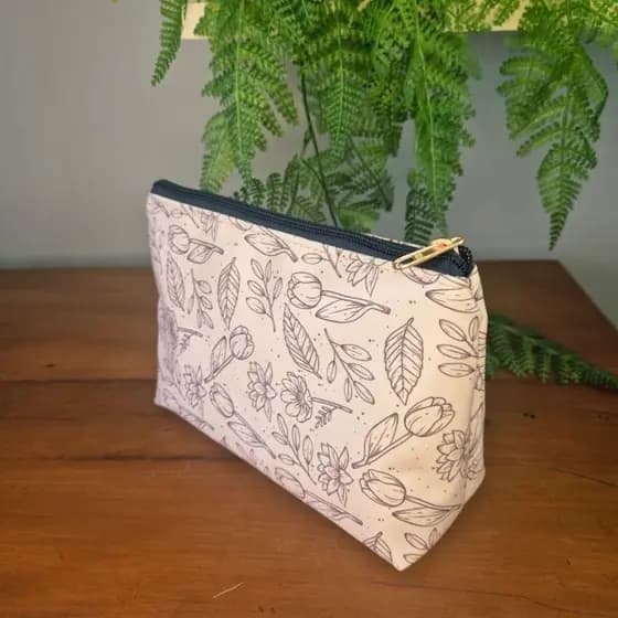 Organizador De Maquiagem Necessaire Feminina com Estampa Exclusiva