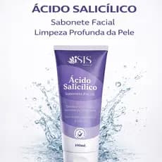 Sabonete Facial Ácido Salicílico Antiacne Limpeza Profunda Remove Cravos Espinhas Controle Oleosidade