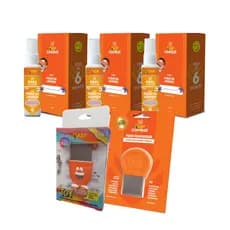 Combo Combate: 3 Spray Combate de Piolhos e Lêndeas / 1 Pente Toy/ 1 Pente Polímero
