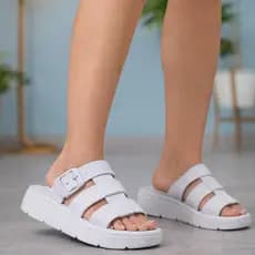Sandália Feminina Tamanco Pump Plataforma Flatform Confortável
