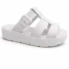 Sandália Feminina Fivela Plataforma Pump Flatform Confortável