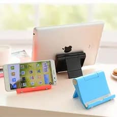 Mini suporte universal de mesa dobrável ajustável para tablet e celular