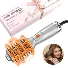 Escova Secadora e Modeladora 5 em 1 Bivolt, 1300W, Cabo Giratório, 3 Temperaturas - Alisa e Faz Cachos