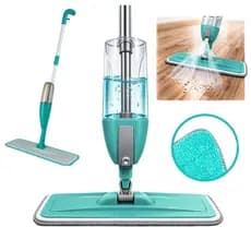Mop Spray Fit Rodo Inteligente 360° com Microfibra – Limpa Piso sem Balde, com Reservatório e Spray