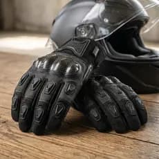 Luva De Moto X11 Blackout 2 Unissex Preta Com Proteção Rígida Segurança Motociclismo Top Equipamento