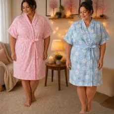 Roupão Atoalhado de Banho Plus Size XXG Unissex.