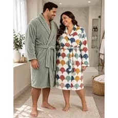 Roupão XXG Plus Size Microfibra Banho Unissex Adulto