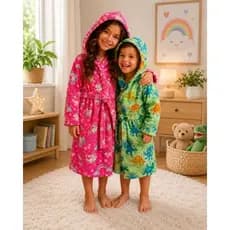 Roupão Infantil Estampado Mantinha com capuz, Conforto e Elegância