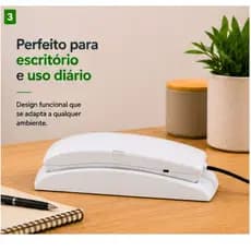 Telefone Fixo para Casa Apartamento e Empresas  TC 20 Branco Intelbrás