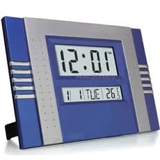 Relógio De Parede Mesa Digital Com Data Temperatura Alarme à Pilhas - COD 72096