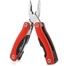 Alicate Grande Multifuncional Dobrável Compacto Inox Multiuso Suíço 9 em 1 Portátil Tamanho Padrão 17cm