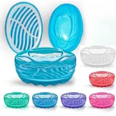 Saboneteira com Fecho de Encaixe e Grade Anti umidade Design Moderno e Funcional Cores Sortidas