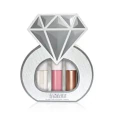 Kit Makeup Completo Gloss Labial Facial + Blush + Iluminador