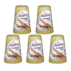 Kit 5 Ceras Depilatória Quente Anadrey Chocolate Branco 400g cada
