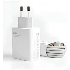 Carregador 67W Tipo C Compatível  7 8 9 10 11 Pro Poco X3 X3 Pro M3 Mi 8 9 10 A2 A3