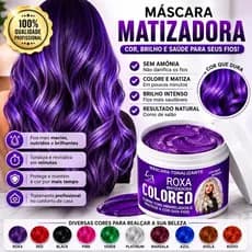 Máscara Matizadora Tonalisante 300g Neutraliza Amarelado Brilho Intenso Sem Amônia Entrega Rápida