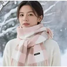 Cachecol Xadrez Feminino Lenço Pashimina Echarpe Masculino Unissex Para Frio Inverno 90I