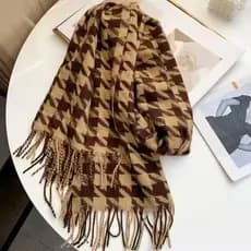 Cachecol Xadrez Feminino Lenço Pashimina Echarpe Masculino Unissex Para Frio Inverno910