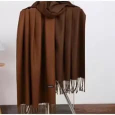 Cachecol Lenço de caxemira outono e inverno xale feminino de cor sólida de borla de uso duplo espessado Com Franja 908