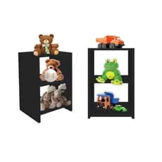 KIT 2 Mesas de Cabeceira Nicho Preto ou Branco cm Quarto Cama Decoração