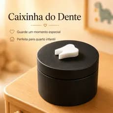 Caixinha Do Dentinho De Leite Infantil Porta Dente Lembrança Criança Com Tampa Encaixe Seguro