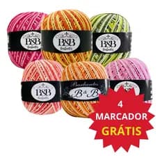 BARBANTE DEGRADE MESCLADO TRICO LINHA CROCHE B&B 200G  226mts