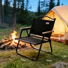 kit 4 Cadeira Alta Preta  Reforçada até 110kg Praia Varanda Camping Jardim
