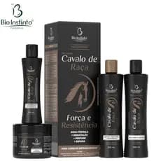 KIT CAVALO DE RAÇA BIO INSTINTO ANTI QUEDA FORÇA RESISTENCIA FRIZZ BRILHO CRESCIMENTO BELEZA