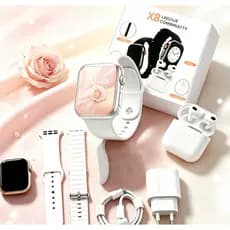 Smartwatch Novo 2026 Relógio Inteligente 7 Em 1 Conjunto Completo Tela De Toque Esportes Compatível IOS Android