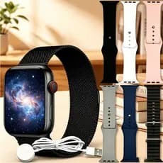 7 Em 1 Relógio Inteligente Tela Grande Monitor De Saúde Masculino Feminino Smartwatch