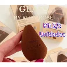 Esponja Óptica Ruby Rose com Face Planar - HB-S06 | Aplicador Híbrido para Texturas Diversas